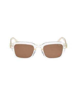 Abercrombie & Fitch 51Mm Round Sunglasses - White