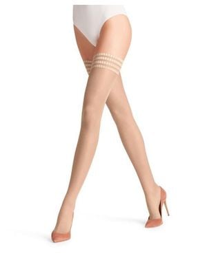 FALKE Pure Matt 20 Denier Sheer Thigh Highs - White