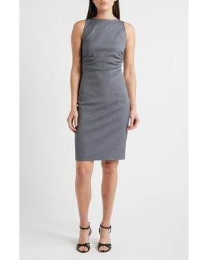 NIKKI LUND Mary Sheath Dress - Blue
