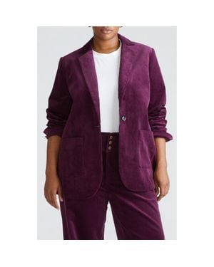 UNIVERSAL STANDARD Davis Corduroy Blazer - Purple