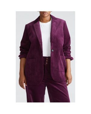 UNIVERSAL STANDARD Davis Corduroy Blazer - Purple
