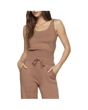 Eberjey Sweater Knit Tank - Brown