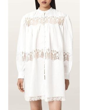 AllSaints Talisa Lace Minidress - White
