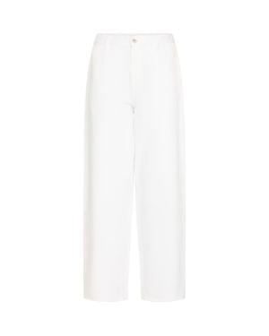 Ichi Hezano Straight Leg Jeans - White
