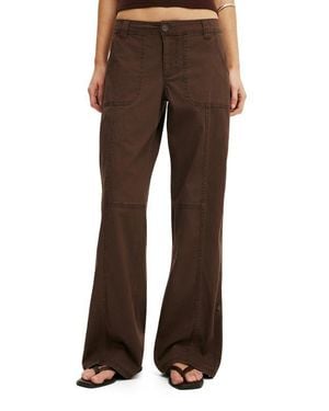 Cotton On Lexi Low Rise Utility Pant - Brown
