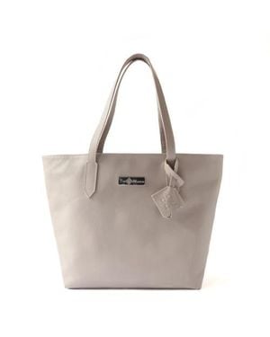 Tin Marin Martina Leather Tote - Gray