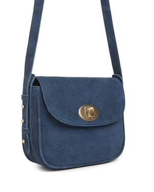 Celtic & Co. Twist Lock Mini Cross Body Bag - Blue