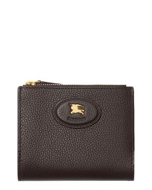 Burberry Small Ekd Leather Bifold Wallet - Gray
