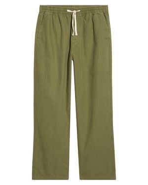 Rhythm Essential Herringbone Jam Pants - Green