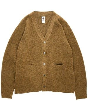 vowels Alpaca Blend Cardigan - Brown