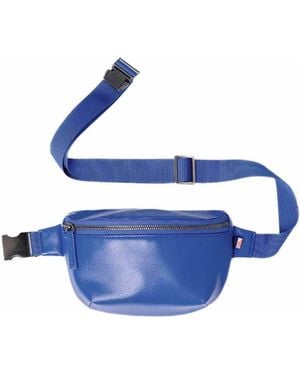 Kibou Wallet Bag Vegan Leather Crossbody Fanny Pack - Blue