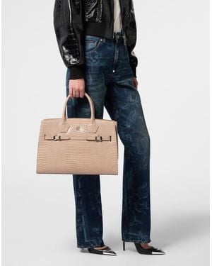Philipp Plein Big Shopper Bag Cocco - Blue