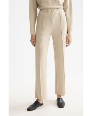Scotch & Soda Interlock Seamed Cotton Blend Sweatpants - Natural