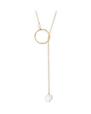 Nashelle Gwyneth Semiprecious Toggle Necklace - White