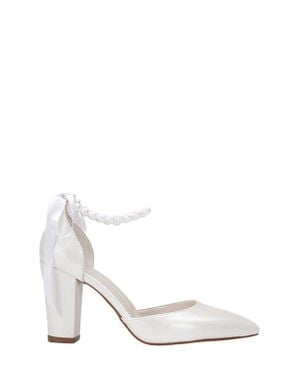 Forever & Always Shoes Agnes Pearl Wedding Heels - Green