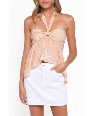 Petal & Pup Klara Halter Top - White