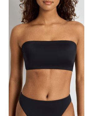 Ralph Lauren Longline Bandeau Bikini Top - Black