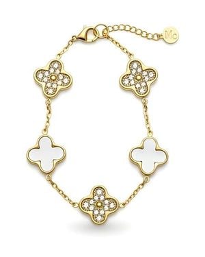 MacRae & Co Clover Station Bracelet - Metallic
