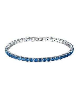 Donatello Gian Round Cut Tennis Bracelet - Blue