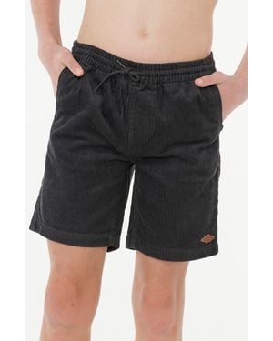 Rip Curl Kids' Surf Cord Volley Shorts - Black