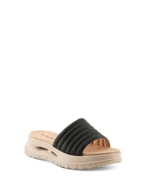 Flexus by Spring Step Filman Platform Slide Sandal - Black