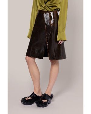 ROKSANDA Adil Faux Leather Skirt - Multicolor