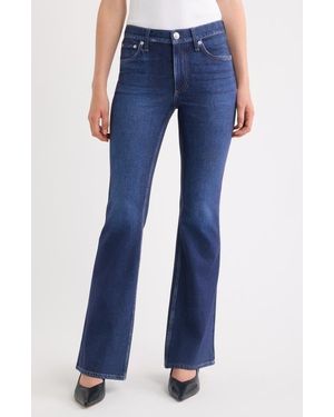 Rag & Bone Rb Miramar Ponte Dahlia Mid Rise Flare Jeans - Blue