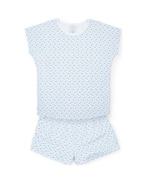 Lila and Hayes Riley Pajama Short Set - Blue