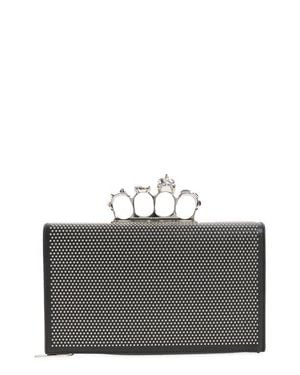 McQueen Punk Knuckle Flat Pouch - Gray
