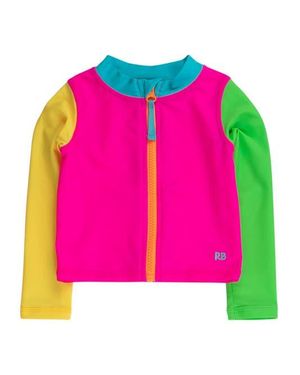 RuggedButts Long Sleeve Full Zip Rash Guard - Pink