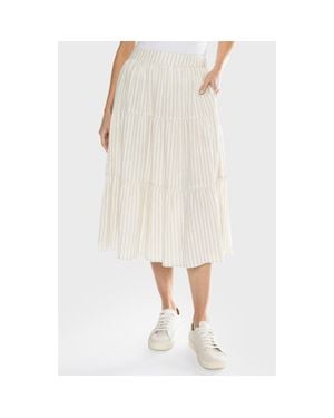 Matty M Emory Tiered Skirt - White