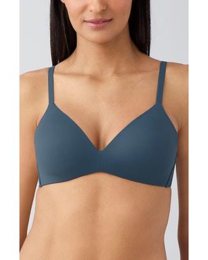 Wacoal How Perfect Wire Free T-Shirt Bra - Blue