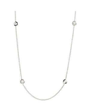 Roberto Coin Diamond Seven Station Necklace - Metallic