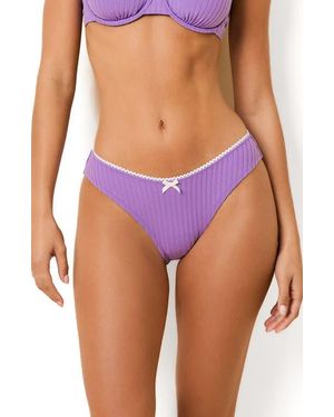 Solid & Striped The Daphne Bikini Bottoms - Purple
