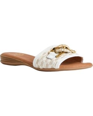 Andre Assous Nalia Wedge Slide Sandal - Brown