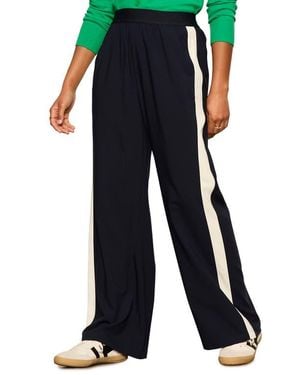 Sanctuary Wide Leg Track Pants - Blue