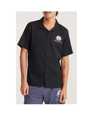 Roark Bless Up Trail Performance Short Sleeve Button-Up Shirt - Black
