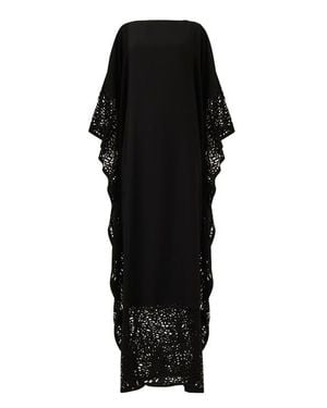 eem Laser-Cut Kaftan - Black