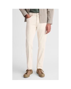 Madewell Relaxed Comfort Selvedge Taper Jeans - White