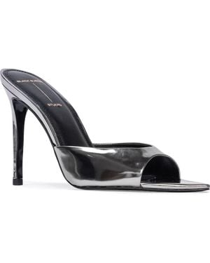Black Suede Studio Brea Pointed Toe Sandal - Metallic