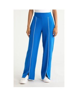 Spanx Airpiqué Straight Leg Pants - Blue