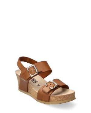 Mephisto Lissandra Platform Wedge Sandal - Brown