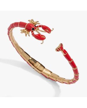 ALEX AND ANI Lobster Boil Hinged Cuff - Red