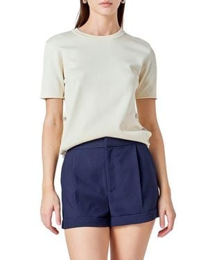 Endless Rose Side Bow Sweater - White