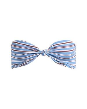 PacSun Candace Knot Bandeau Bikini Top - Blue