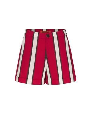 Simon Miller Como Linen Shorts - Red