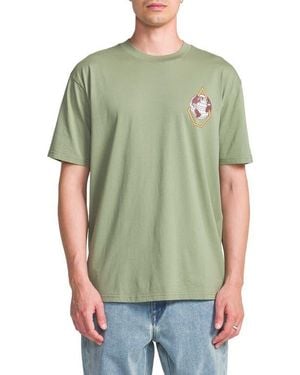 Volcom Globular Cotton Graphic T-Shirt - Green