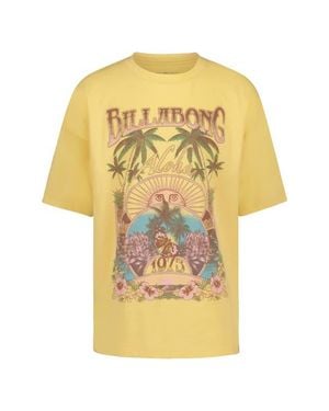 Billabong Kids' Forever Oversized Graphic T-Shirt - Yellow