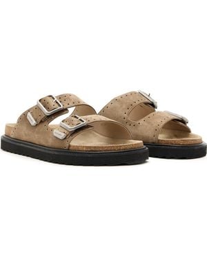 AllSaints Randal Slide Sandal - Brown