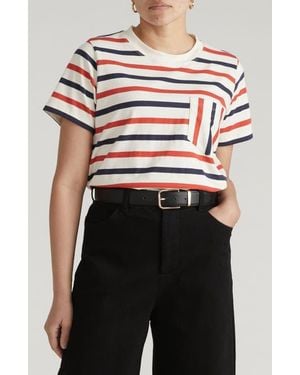 UNIVERSAL STANDARD Breton Stripe T-Shirt - Black